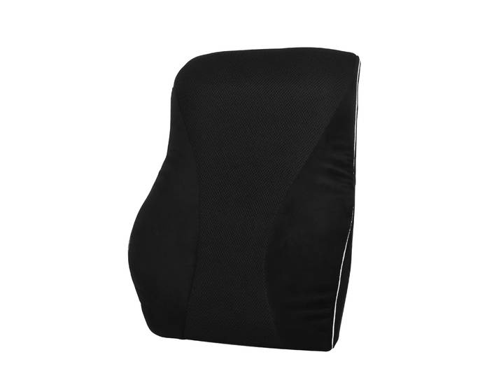 Orthopädisches Rückenkissen Samt 45 x 39 cm schwarz