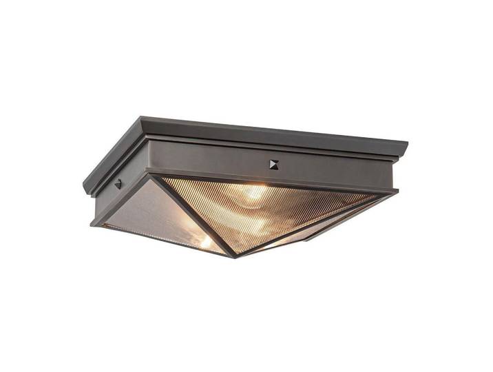 Elstead Lighting Deckenleuchte Alora, Bronzefarben, Metall, Glas, 37.1 cm, RoHS, CE, höhenverstellbar, Lampen & Leuchten, Innenbeleuchtung, Smart-Home-Lampen, Smart Home Deckenleuchten