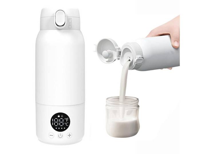 Coonoor Babyflaschenwärmer 500ml Babyflaschenwärmer,Tragbarer Milchwärmer für Reisen, Große Kapazität Thermobecher für den täglichen Gebrauch