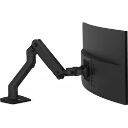 Ergotron HX Monitor Arm mit patentierter CF-Technologie (Tisch, 49", 19 kg), Monitor Halterung, Schwarz