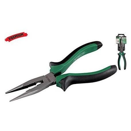 Stalco PREMIUM SPITZZANGE GERADE 200mm Cr-V Flachzange Langzange Zange Werkzeug (200 mm) (24483613)