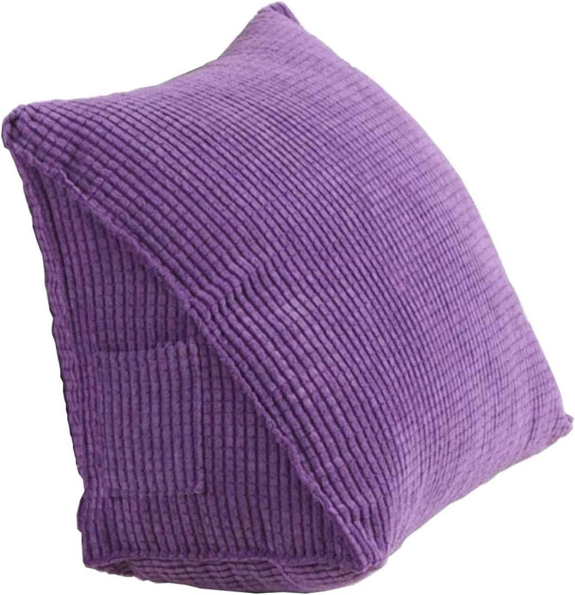 Ergonomisch Driehoekig Leeskussen met Lendensteun voor Volwassenen - Grijs - 60 cm