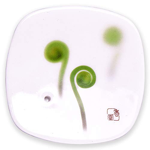 Yume No Yume Stone Zen INC38571 Wierookhouder Vioolvaren Wit Keramiek B/D/H: 8,2 x 1,2 x 8,2 cm