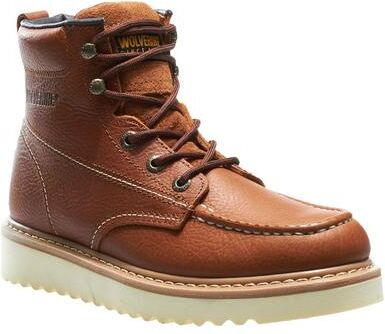 "Wolverine Work Wedge Soft Toe 6"" - Mens 11.5 Tan Boot W"