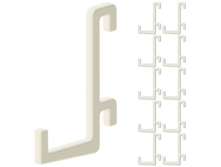 10 crochets pour panneau perforé Ikea Skadis\, en L droit 25mm Support mural\, plaque pour outils et accessoires