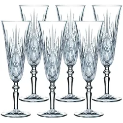 SEKTGLÄSER Palais transparent 140 ml 6er Set