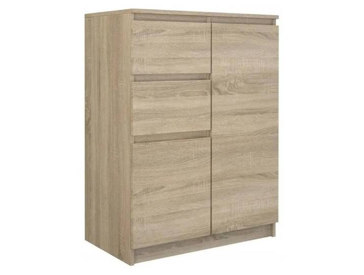Topeshop 2D2S SONOMA, Eiche, 2 Schublade(n), Partikelbord, Einfarbig, Modern, Partikelbord