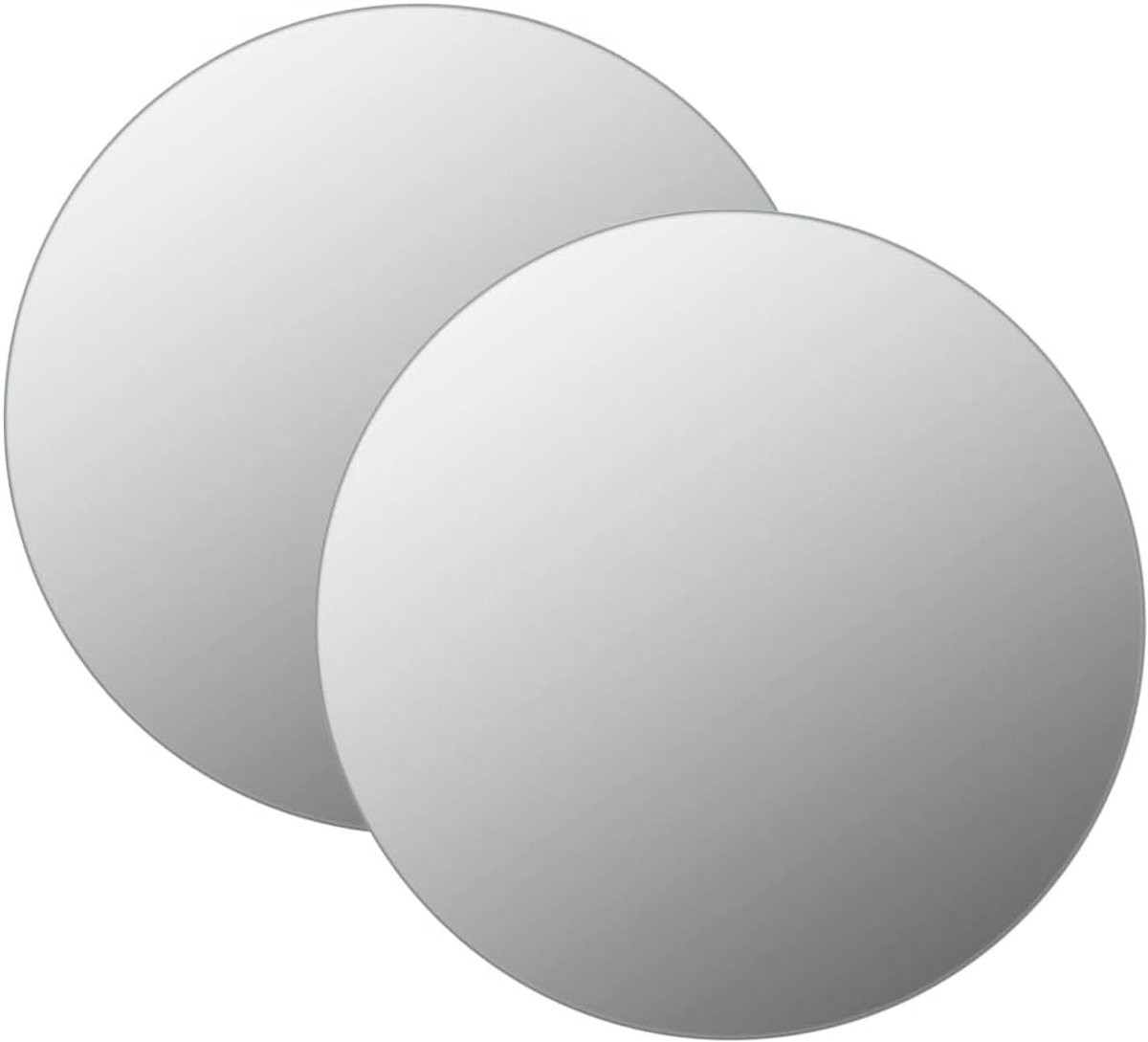 Ronde wandspiegel met geslepen rand voor een ruimtelijk effect, Diameter: 50 cm