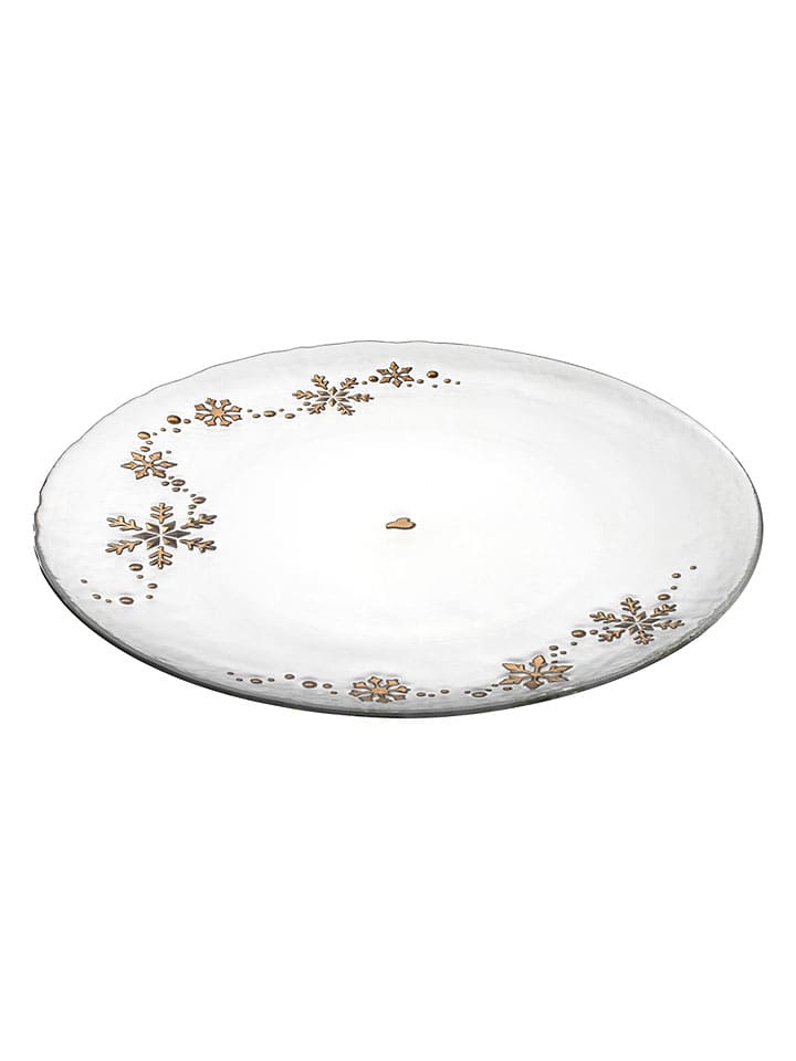 LEONARDO Servierteller "Autentico" in Weiß/ Gold - Ø 32 cm - onesize
