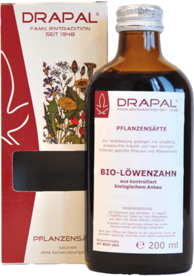 ALLPHARM Vertriebs GmbH LÖWENZAHNBLÄTTER Bio Pflanzensaft Drapal 200 ml 09669348