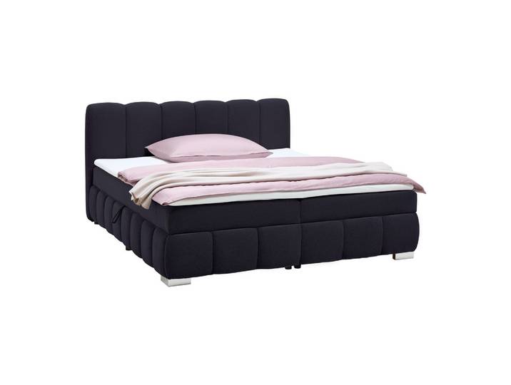 Boxbett 140/200 cm Schwarz