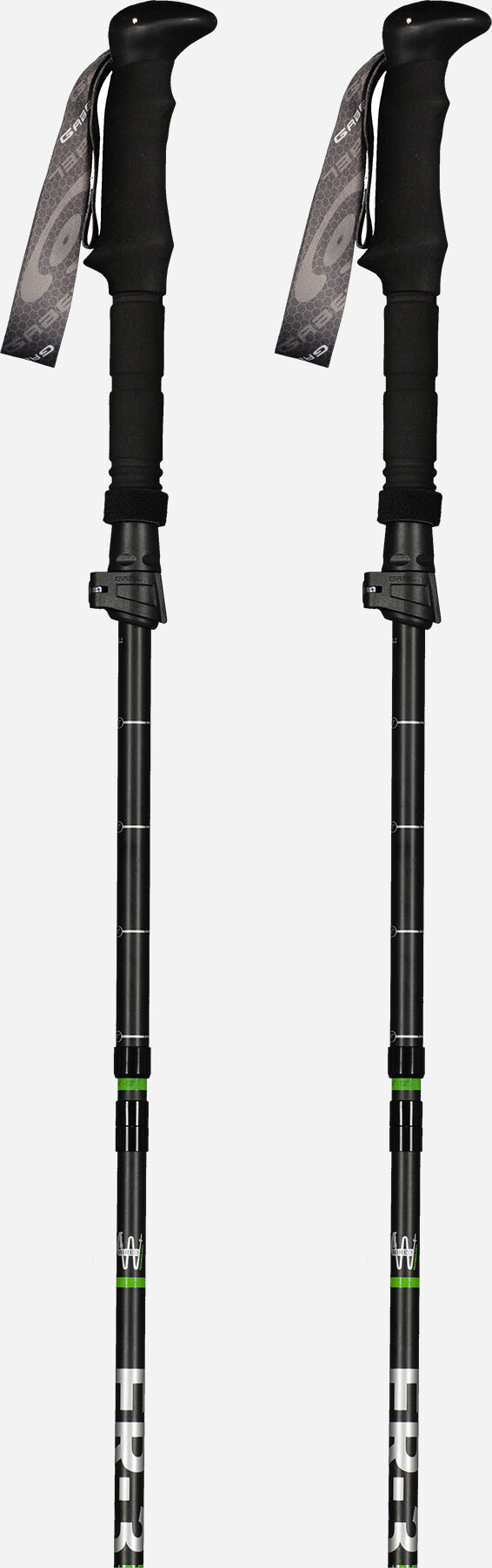 GABEL Fr-3 Ef 110-130 Cm - Bastoncini Trekking - Nero UNICA