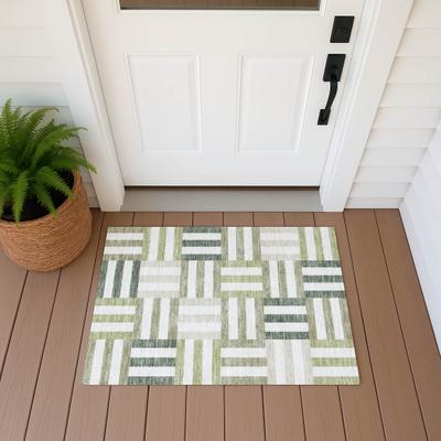 Addison Rugs Machine Washable Indoor/ Outdoor Modern Hatch Chantille Rug