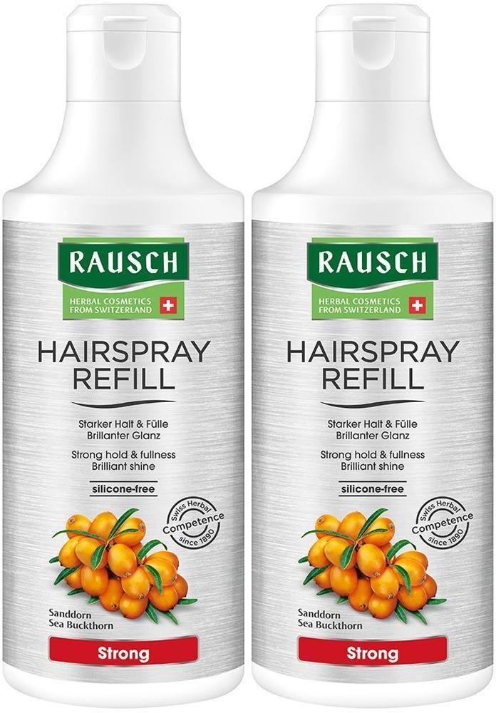 Rausch Hairspray strong Refill Non-Aerosol 2x 2x400 ml Spray
