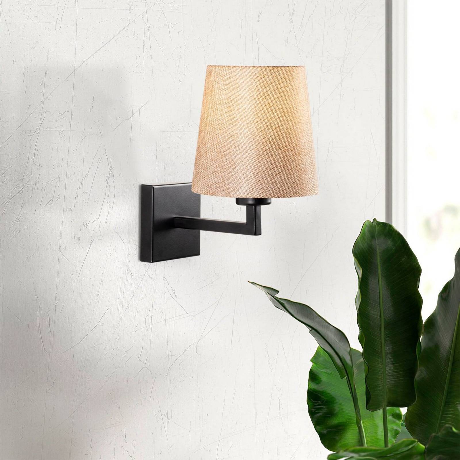 Wall Light Profil Opviq, dimmable, Black, Living / Dining Room, metal, Wall Light