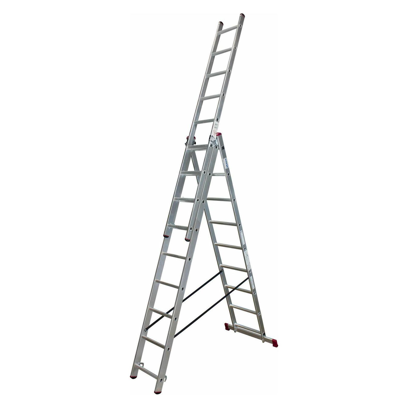 Krause CORDA LEITER 3x 9 Stufen (Mehrzweckleiter, Stehleiter, 46 cm) (KE030399)