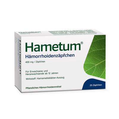 Hametum Hämorrhoiden Zäpfchen 25 St Suppositorien