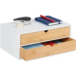 Relaxdays, Schreibtisch Accessoire, Schubladenbox