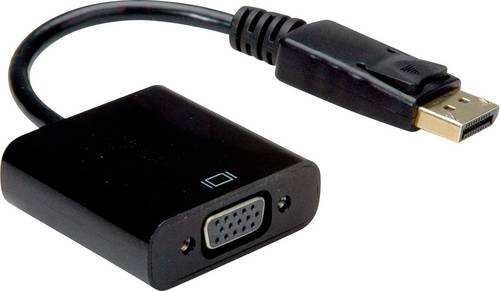 Value DisplayPort / VGA Adapterkabel DisplayPort Stecker, VGA 15pol. Buchse 0.15 m Schwarz 12.99.3136 DisplayPort-Kabel