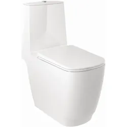 Kludi RESA S Spiralfl ush-Stand-WC 27WCB0243 68 cm, S-förmiger Abfluss Weiß glänzend