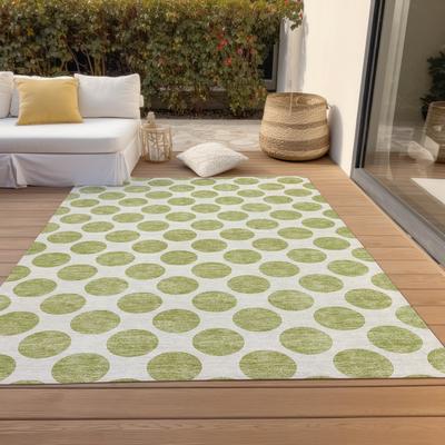 Addison Rugs Machine Washable Indoor/ Outdoor Polka Dots Chantille Rug
