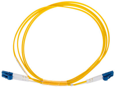 pro snake LWL cable OS2 2m LC Duplex Gelb