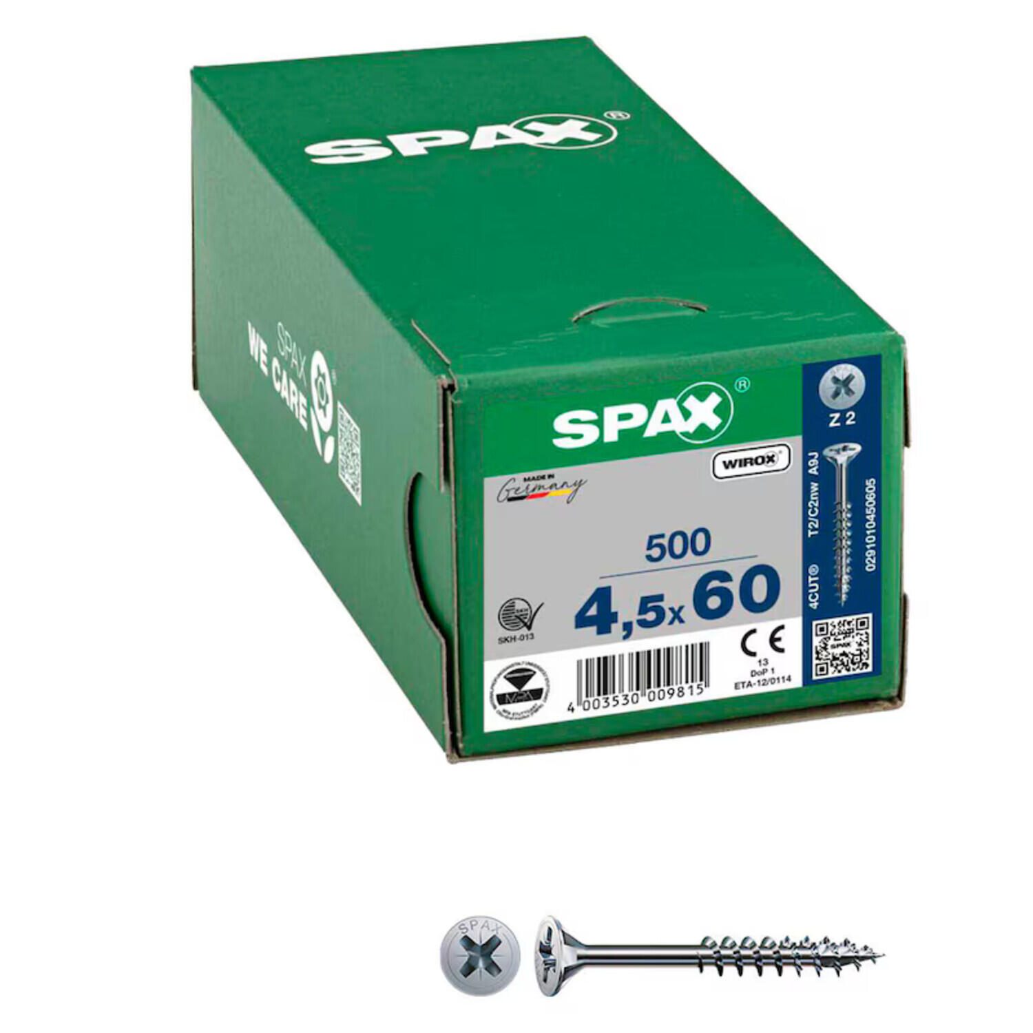 SPAX® Universalschrauben Z2 4,5x60 500 St. 0291010450605