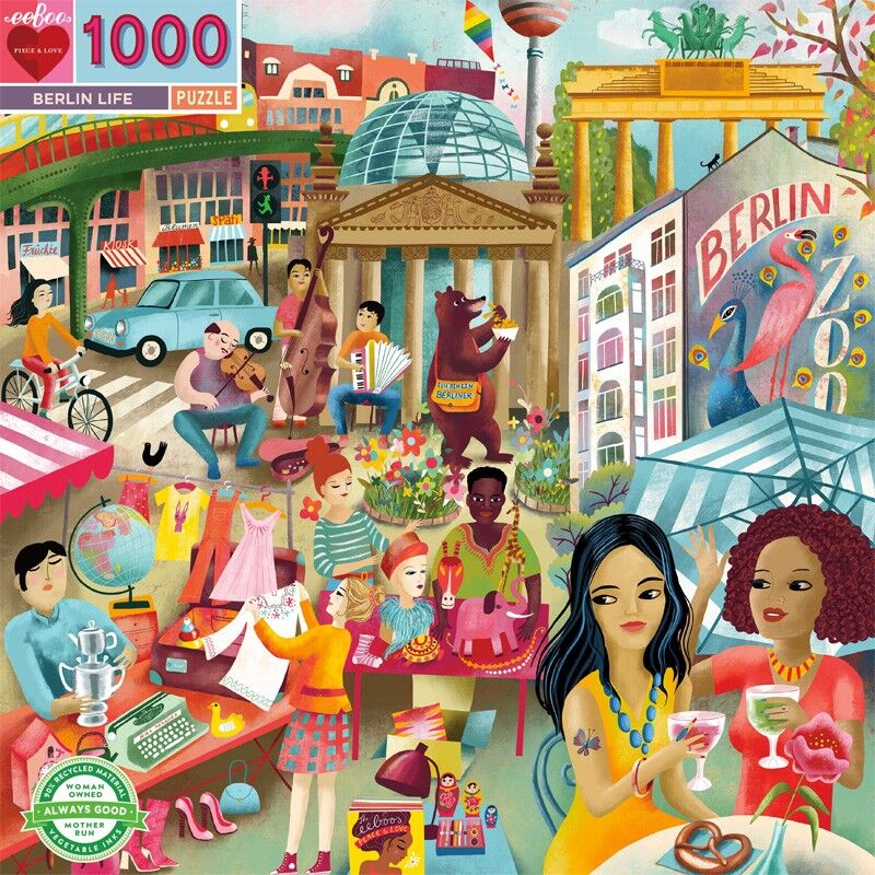 Puzzle 1000 pcs Berlin Life - Eeboo