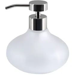 Spirella Seifenspender "Mala" Glas Flüssigseifen-Spender 270ml Weiß