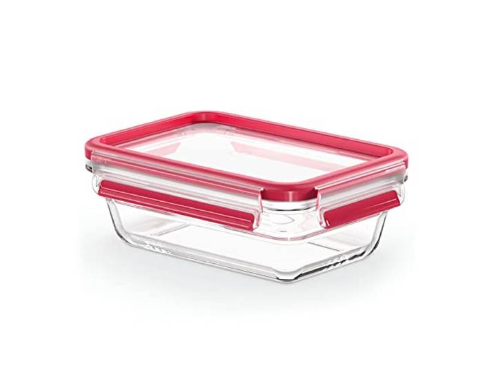 Emsa Clip & Close Glazen vershouddoos, 0,7 l, stapelbaar, 100% dicht N10406