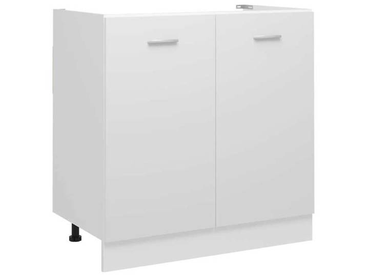 CHIC Armoire de placard pour cuisine - Meuble sous Meuble sous-évier  Lyon  Blanc 80x46x81 5cm - Bois d'ingénierie ABHT 5551660