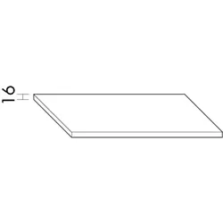 Burgbad Einlegeboden 16x350xfür 170 mm tiefe Schränke , EBF3500 EBF3500