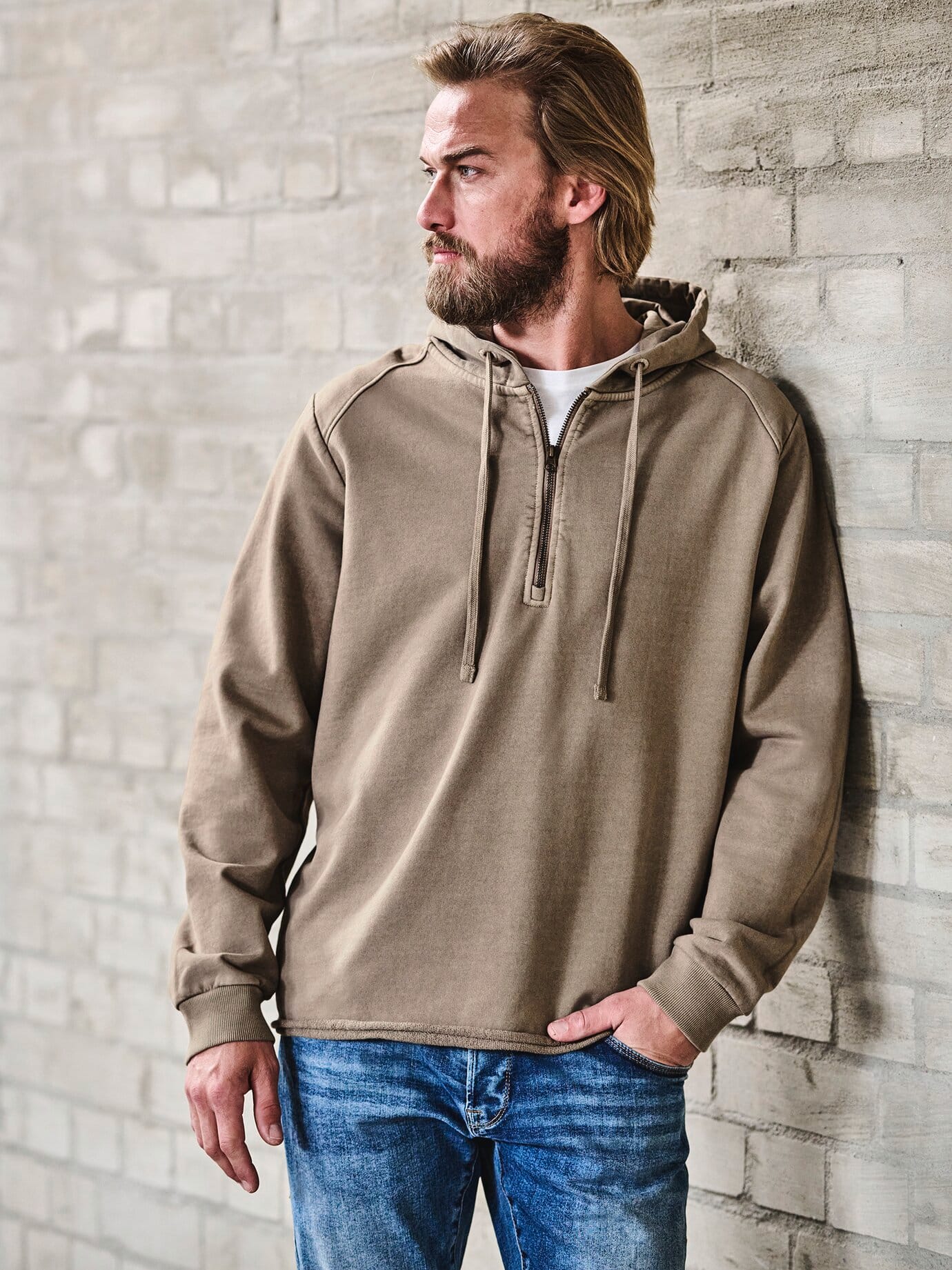 Mey & Edlich Zip-Zip-Hurra-Hoodie Beige XL