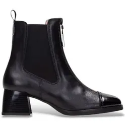 Hispanitas für Damen. HI243733 Leder-Stiefeletten Milan schwarz (37), 3 bis 5 cm, Reißverschluss, Lässig