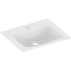 KEUCO X-LINE Keramik-Waschtisch mit 1-Loch Bohrung 465x17x383mm weiß