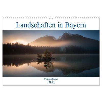 Bayerische Landschaften (Wandkalender 2026 DIN A3 quer), CALVENDO Monatskalender