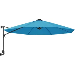 vidaXL Wand-Sonnenschirm Meerblau 290 cm