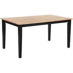 ESSTISCH 150/90/75 cm Schwarz, Hellbraun Rechteckig Georgia