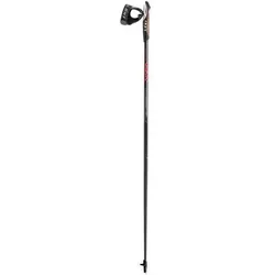 LEKI Nordic Walkingstöcke Walkingstock Walker Platinum schwarz/rot, Größe 125 in Bunt Bunt