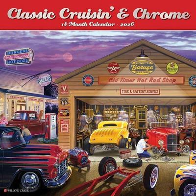 Classic Cruisin' & Chrome 2026 Wall Calendar