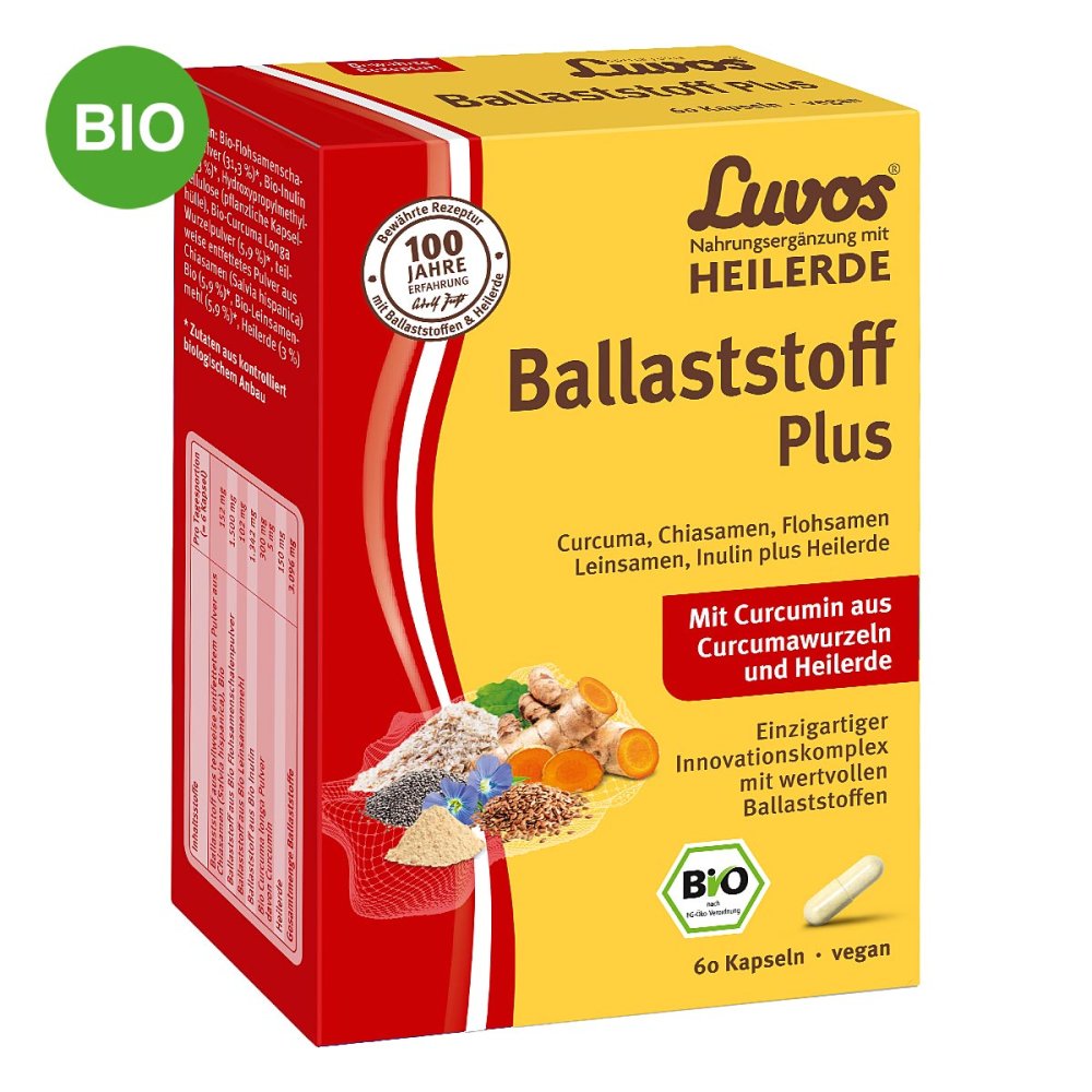 Heilerde-Gesellschaft Luvos Just GmbH & Co. KG Luvos Heilerde Bio Ballaststoff Plus Kapseln 13780778