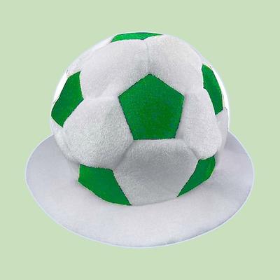 Plüsch-Fußball-Fanhut für die Fußball-Sommer-Weltmeisterschaft, lustige Fußball-Kostümkappe, Fan-Accessoires für Sportpartys und Stadion-Anfeuerungsrufe