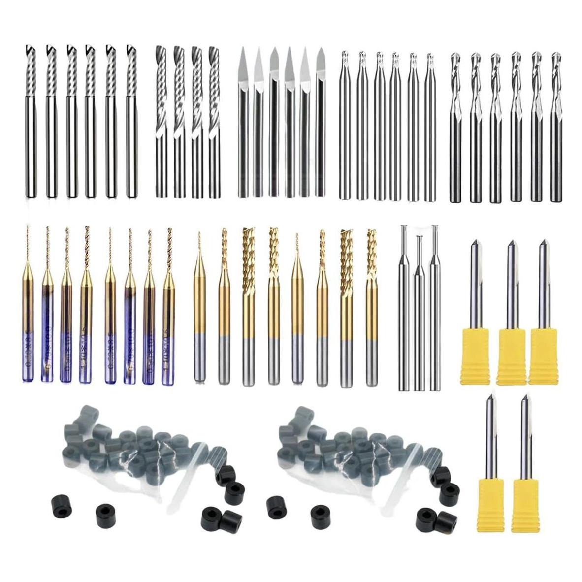 Makera - Commonly Used Milling Bit Bundle (C1-BIT-BITSET-Extended52)