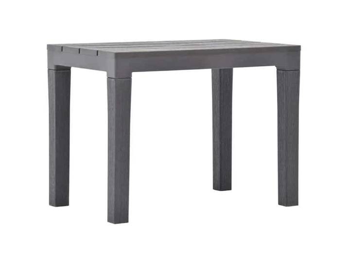 Table de jardin avec 2 bancs - - Composition : 1 table 2 bancs - marron - plastique - 78x78x72 cm dnz43y