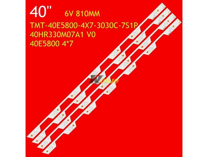 Bande de rétroéclairage LED TV pour 40UA6406 40UB6406 L40E5800A-UD D40A620U 4C-LB4007-HR2 40HR330M07A1 TMT-40E5800-4X7-3030C-7S1P V0