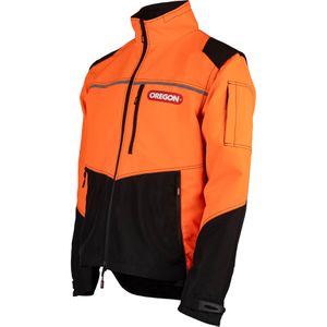 Oregon Arbeitsjacke Forstjacke Protect Pro, 695651, Warnschutzjacke, orange-schwarz, Größe S