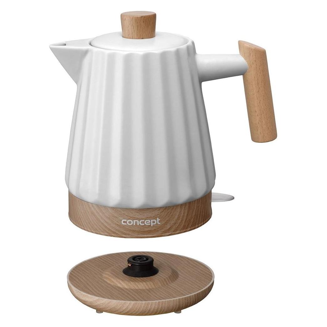 Concept Czajnik elektryczny ceramiczny RK0090 biały (1.50 l) (RK0090)