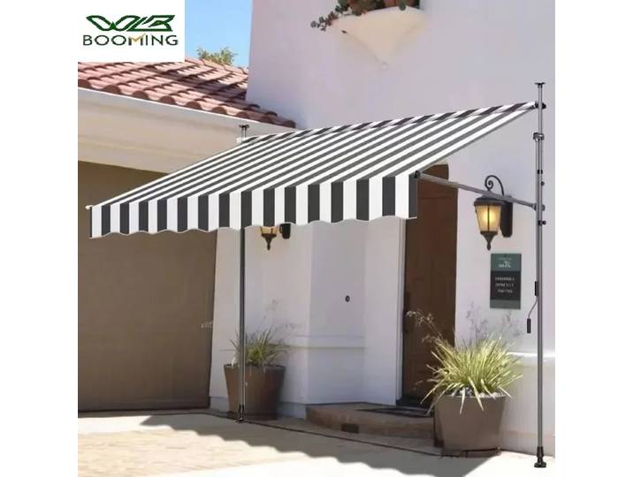 Auvent pliable télescopique sans perçage pour jardin extérieur, balcon, toit, pare-soleil, pergola