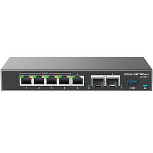 Grandstream Gateway GCC6010, Desktop / Wandmontage, bis 900 Mbit/s Firewall,1 Gbit/s VPN, 4x LAN, PoE+, 3x WAN/LAN