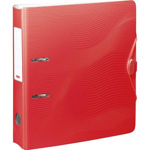 Brunnen Ordner 102043723 Wave, PP, A4, 7cm, Kunststoffordner, mit Innentasche, rot